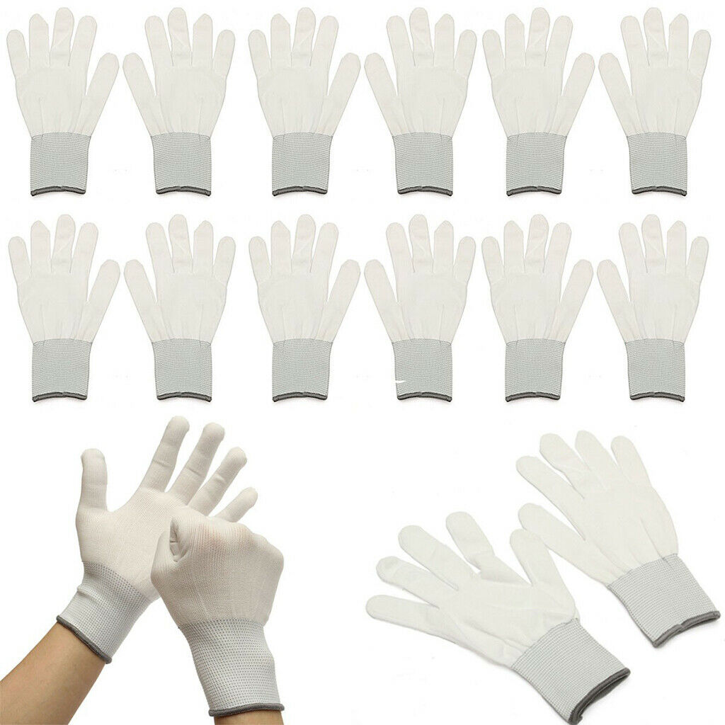 Car Repair & Maintenance Equipments - 6 Pairs Cotton Wrapping Gloves Dedicate