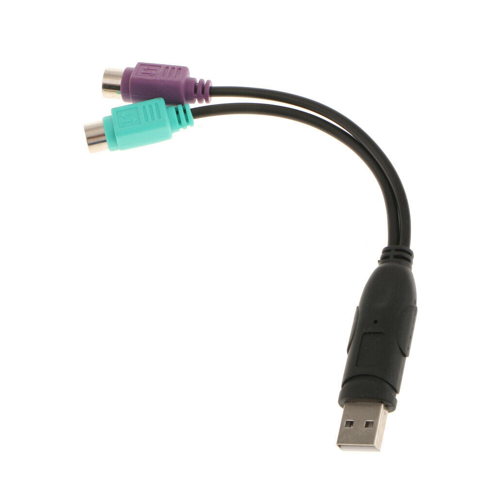 Adapter USB to PS2 converter USB to dual PS adapter for Ps2 mouse keyboard