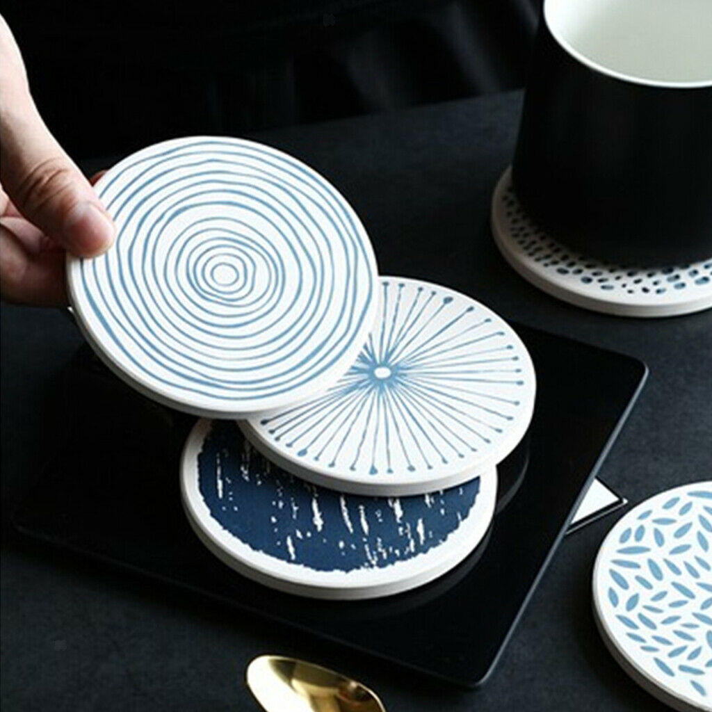 Set of 6 Kitchen Coasters Table Mat Heat for Dining Table Kitchen Cafe Bar