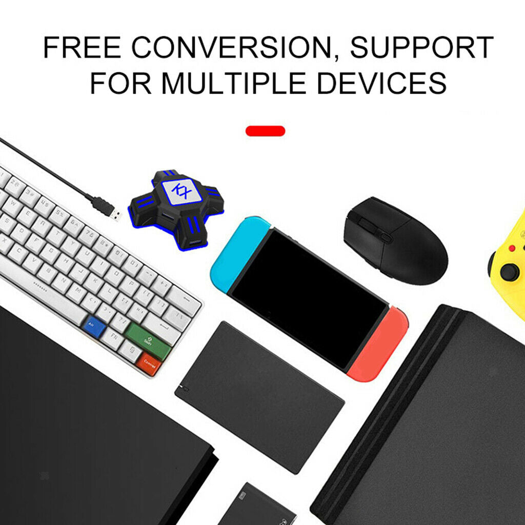 Portable Gaming Keyboard and Mouse Adapter Console Converter for Nintendo Switch