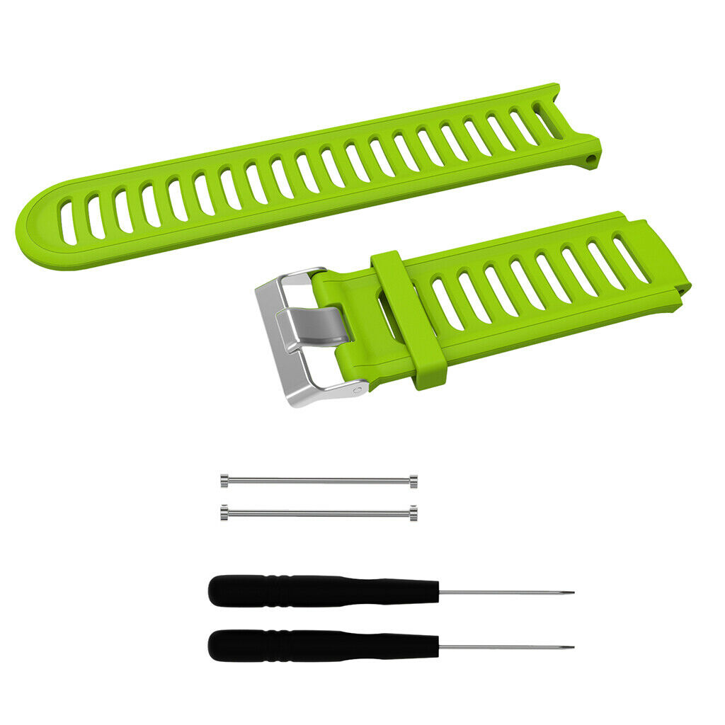 Replacement Silicone Wrist Band Bracelet for   Forerunner 910xt Green