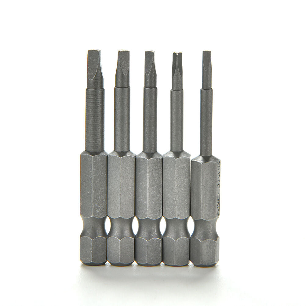 5X/Set Magnetic Triangle Head Screwdriver Bits S2 Steel 1/4 Hex Shank 50 Lt