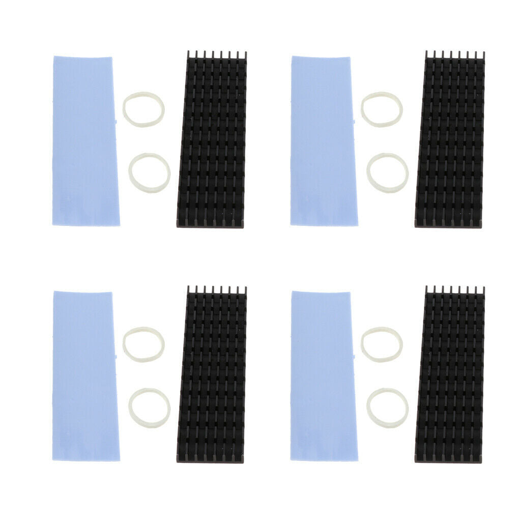 Pack of 4 Pure Aluminum Heatsink Thermal Pad For M.2 NVME NGFF PCI-E SSD