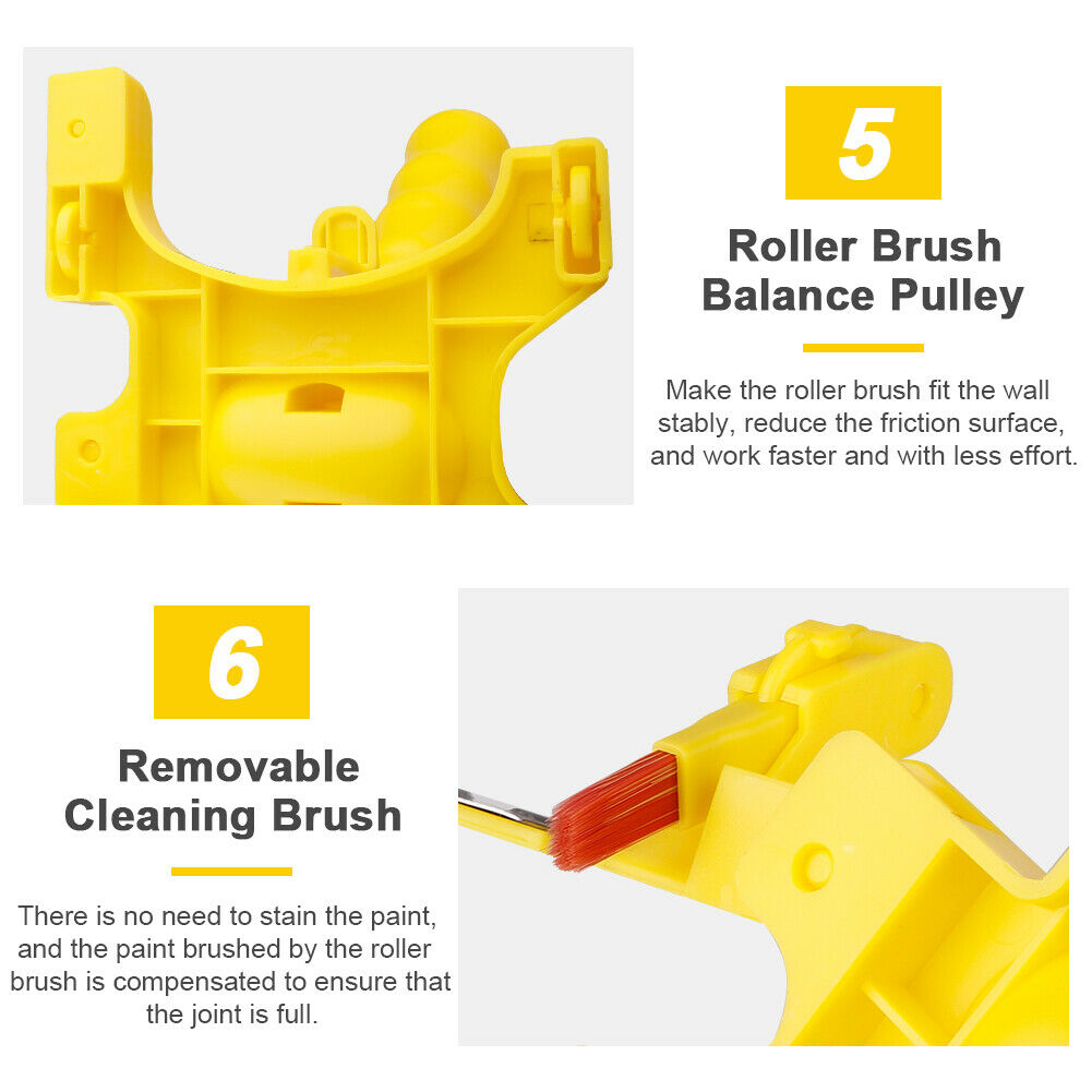 Paint Edger Roller Runner Pro Handle Brush for Home Room Wall Ceilings Too Hot