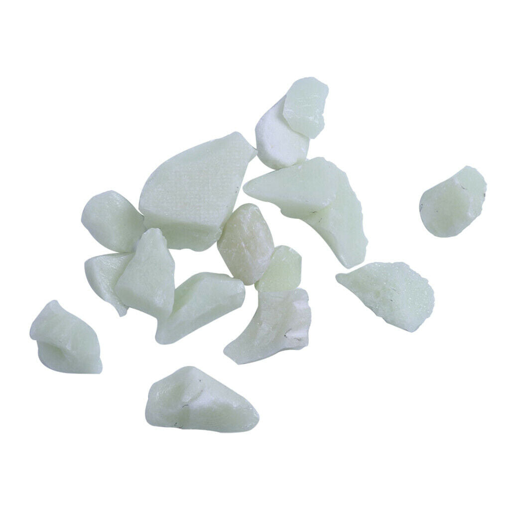 100g Glow In Dark Stone Rock Pebbles For Garden Aquarium Decor Blue
