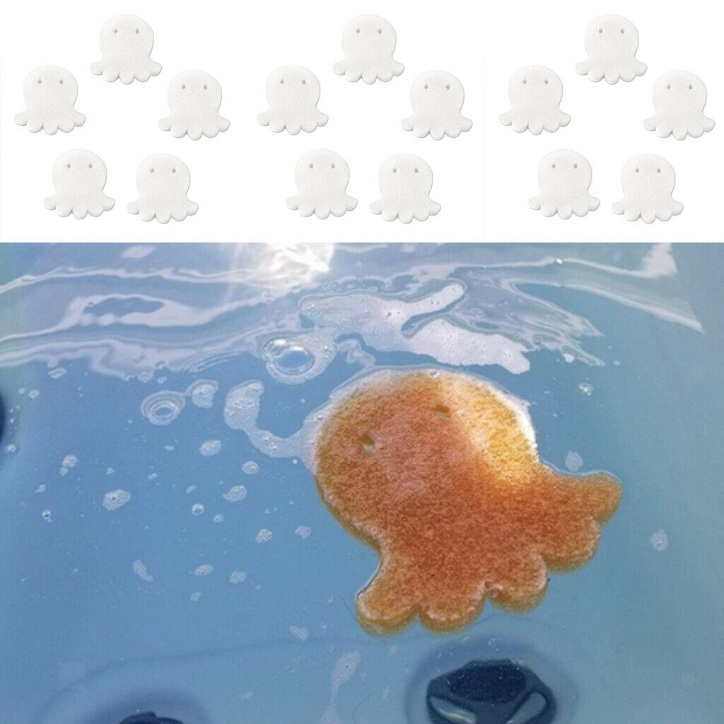 15x Oil-Absorbing Sponge Scum Slime Sponge for Pools Spas Octopus Shaped