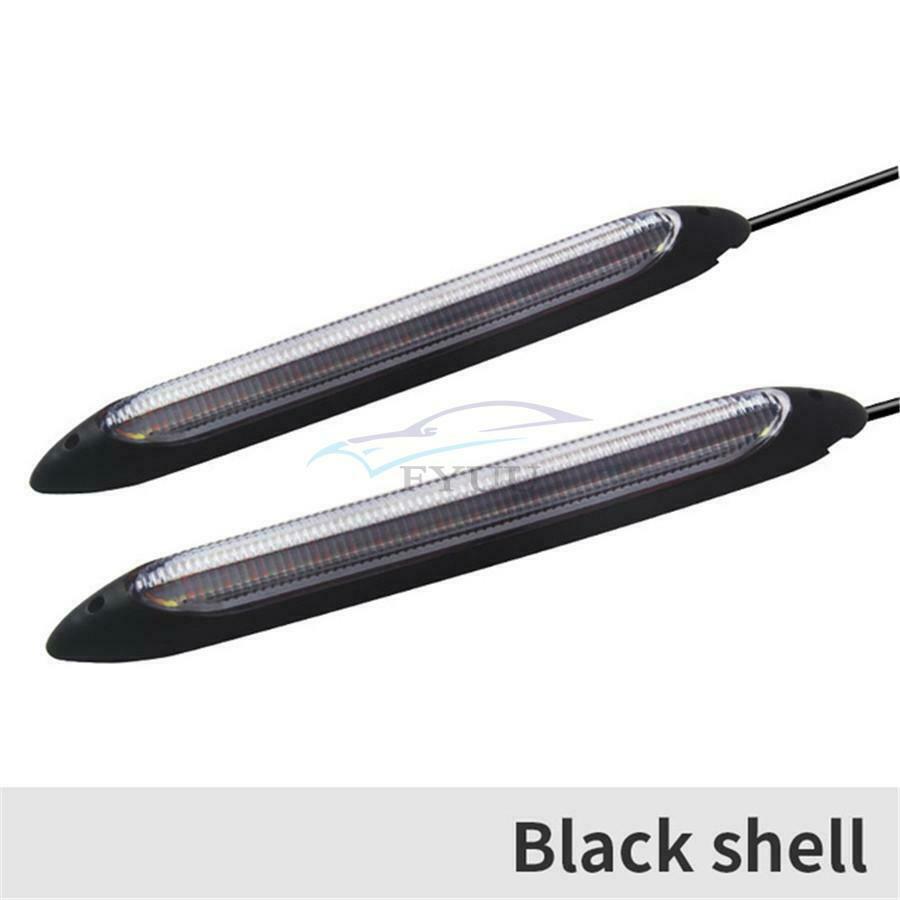 2PCS 15.5CM Car DRL LED Daytime Running Lights Turn Signal Lights Waterproof
