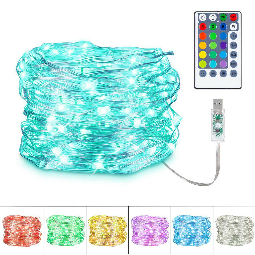 10M 100LED String Lights Waterproof Copper Wire Fairy Light Indoor Outdoor