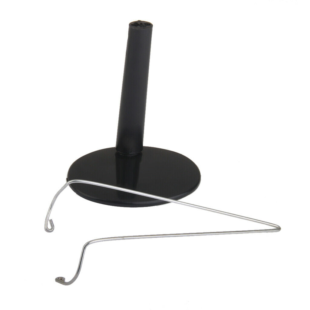 Black Adjustable Metal Stand Display Holder Plastic Base 4.1-5.1inch For