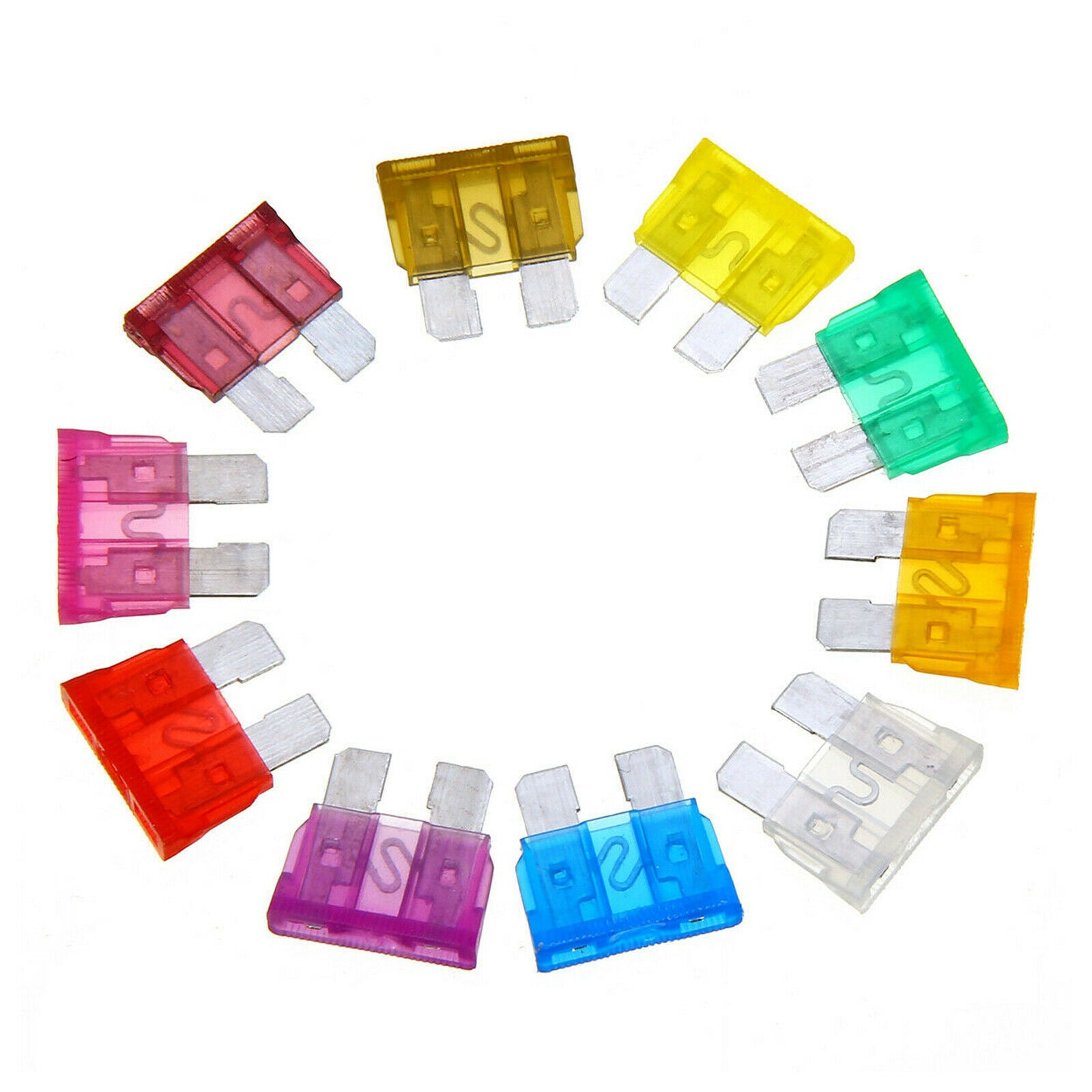 80pcs 12V Fuse Assorted Automotive Car SUV Fuses Kit with Puller Replacement