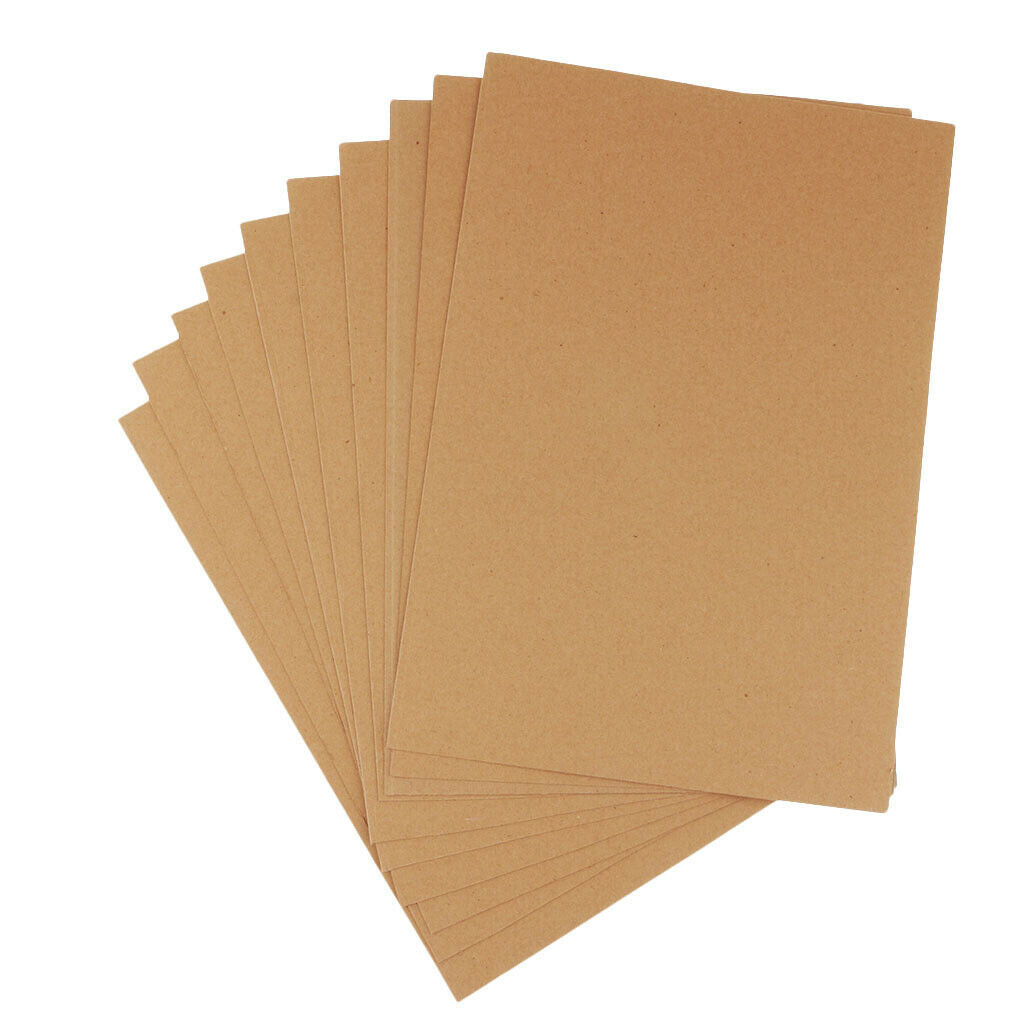 10pcs Kraft Paper Paperboard Cardboard Blank Card Packaging 40x27cm Brown