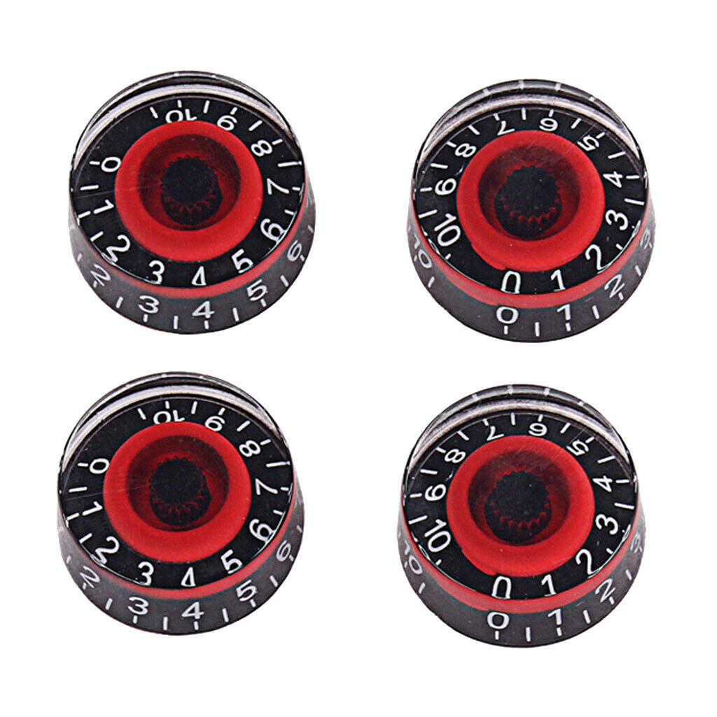 Lots of 4    Acrylic Guitar Knob Round Picket 26x11.7x6mm