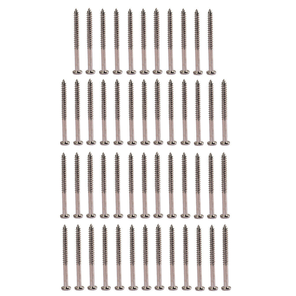Set Of 50 Humbucker Pickup Ring Screws Pickup Surround Frame Mounting Screws