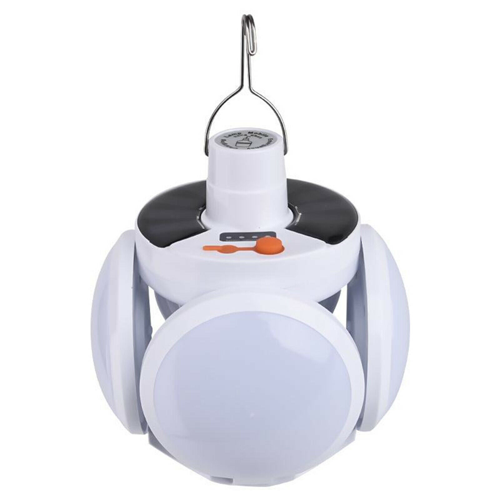 Portable Foldable Football Bulb 5 Leaves Camping Solar Lamp Tent Light