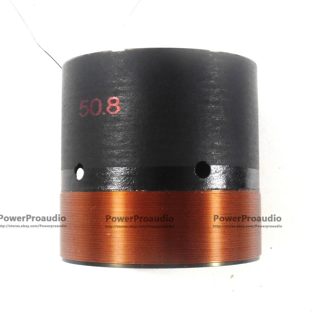 2x 50.8 mm Voice coil Copper wire 8 Ohm For Loudspeaker Repair Black Aluminium