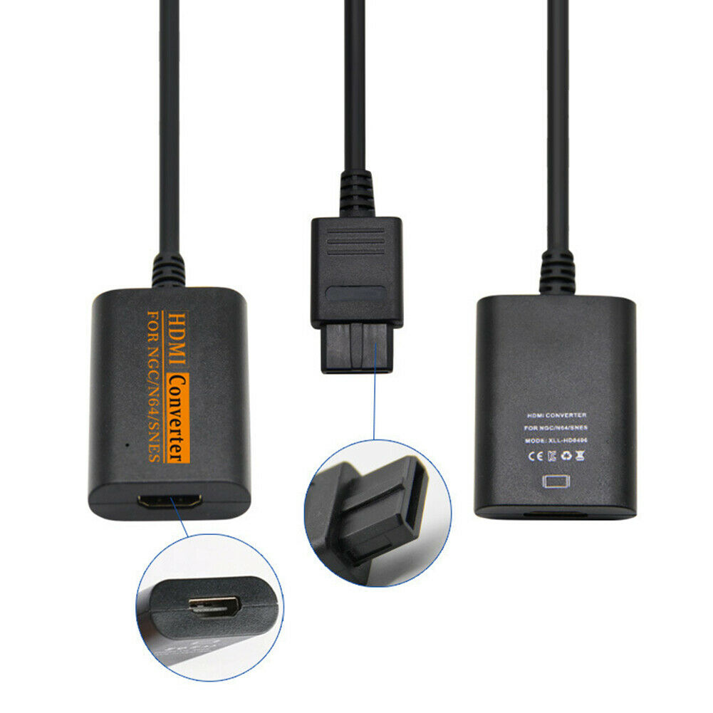 For Nintendo 64 Super Famicom NES GameCube to HDMI-compatible AV Adapter 72 @
