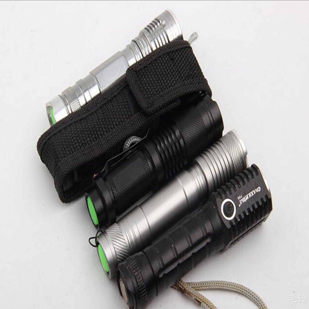 1PC 14cm Portable Nylon Holster Holder Pouch Case Flashlight Torch Belt Ba.l8
