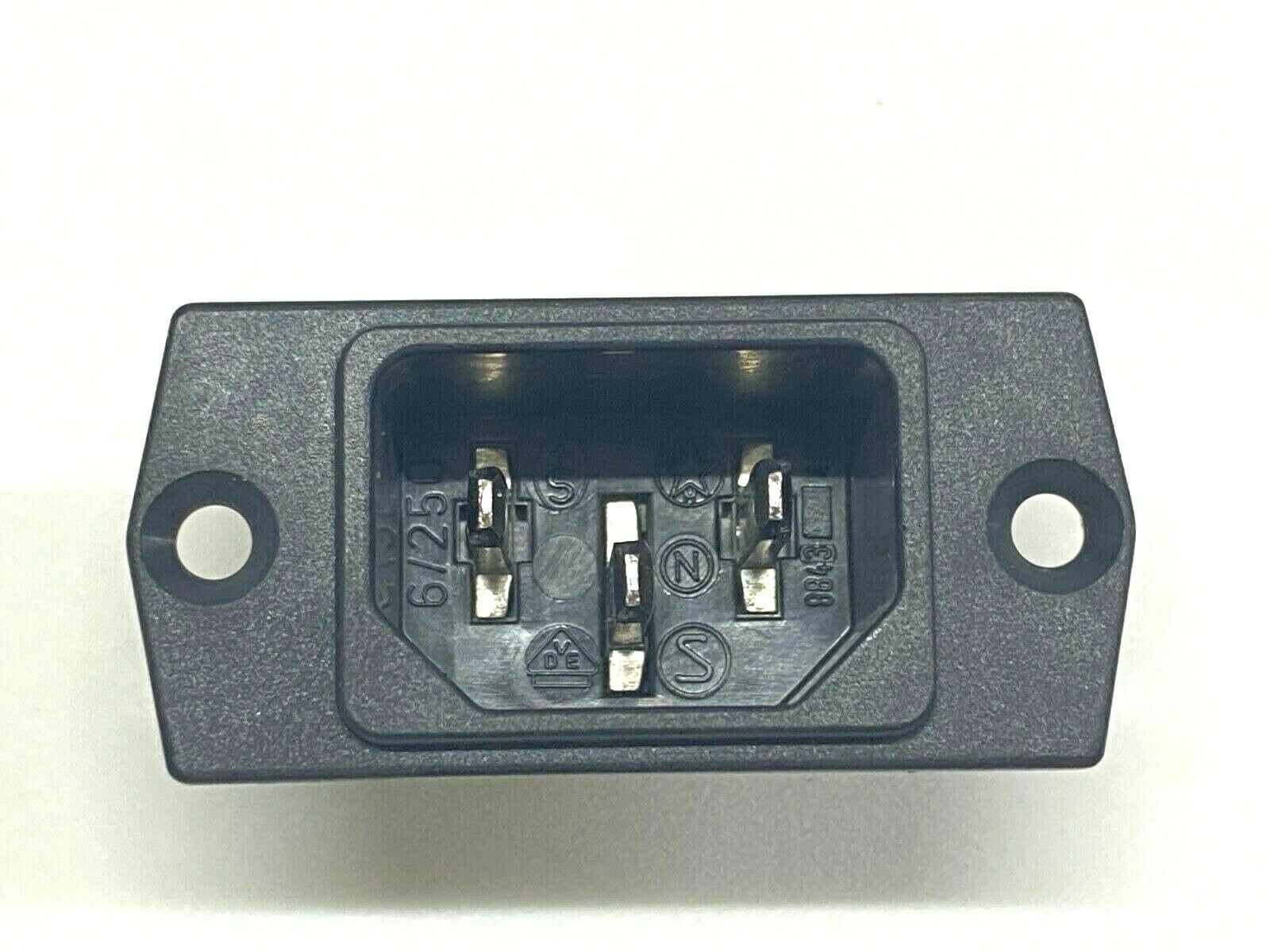 2pcs - SCHURTER IEC Inlet Socket AC 6A 250V 3P Switzerland 8843.FS.40.60