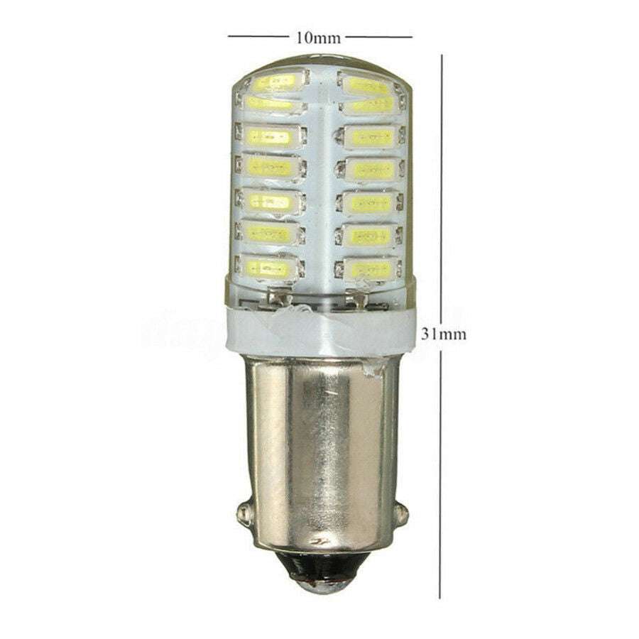 10x BA9S T11 T4W 4014 LED Car Side Light Bulb Interior Lamp White 24-SMD DC 12V