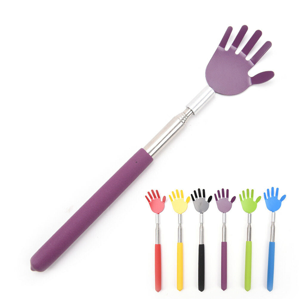 Metal Back Scratcher Telescopic Extendable Handy Pocket scrath  Heath Car.l8
