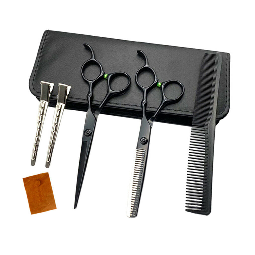 6.0'' Salon Hair Cutting Hairdressing Scissors Barber Hair Shears Set Kit