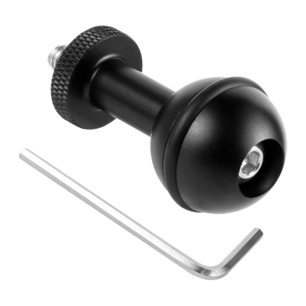 Durable 1" Ball Adapter with 1/4" Screw Underwater Housing Camera Diving Arm