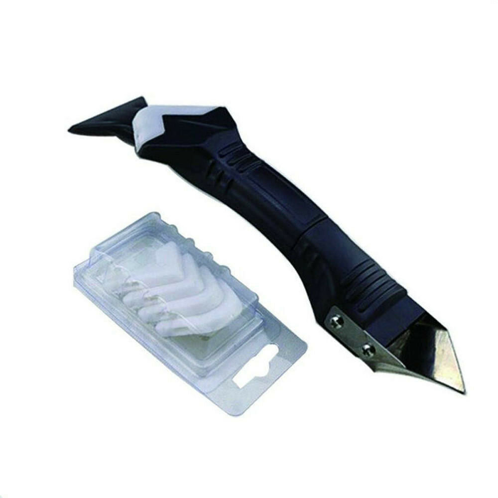 3 In 1 Silicone Remover Caulk Finisher Sealant Smooth Scraper Grout Kit Tool CHI