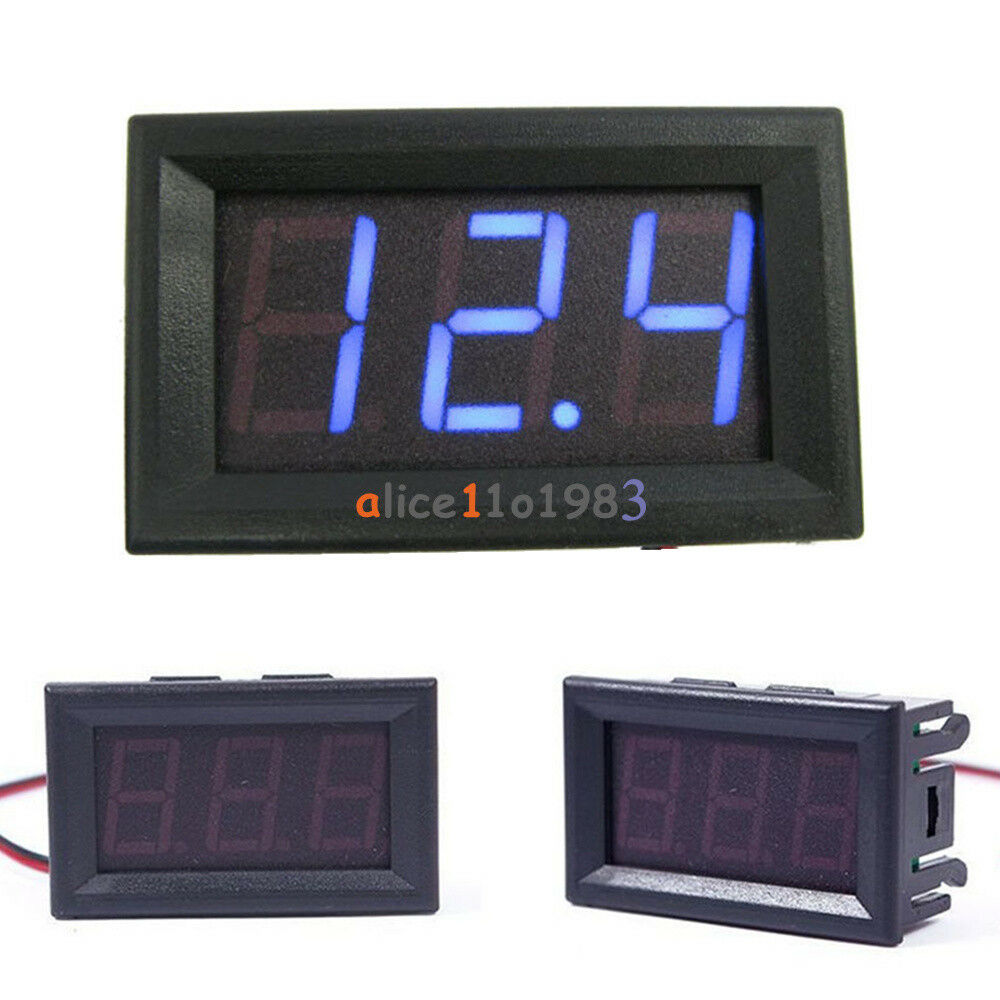 0.56" Mini DC5-30V Voltmeter LED Panel Digital Display Volt Voltage Meter Blue