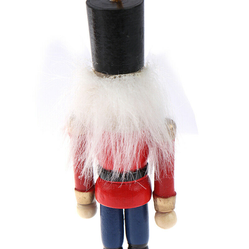 10cm Wooden Nutcracker Soldier Christmas Decoration Pendants Ornaments To.l8