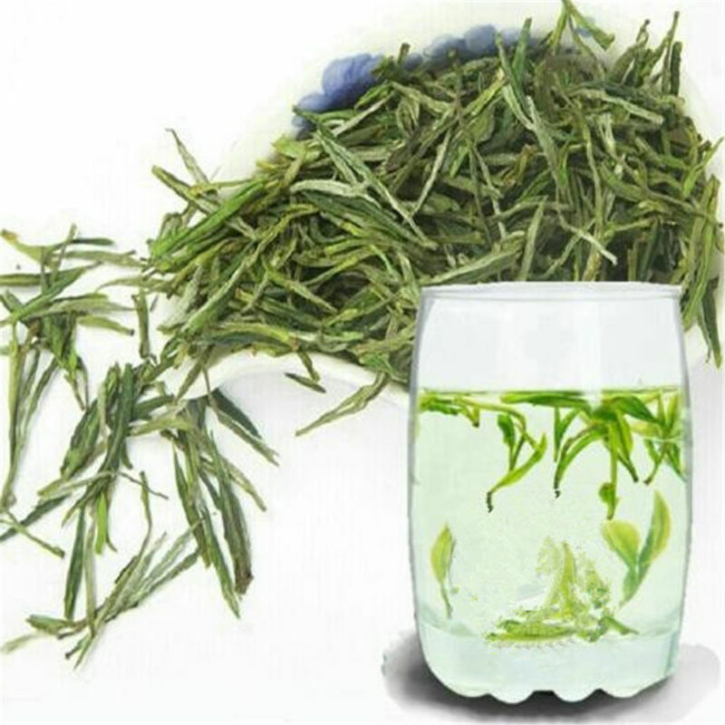 Chinese White Dragon Well Green Tea Organic Anji Lung Ching Bai Cha Long Jing