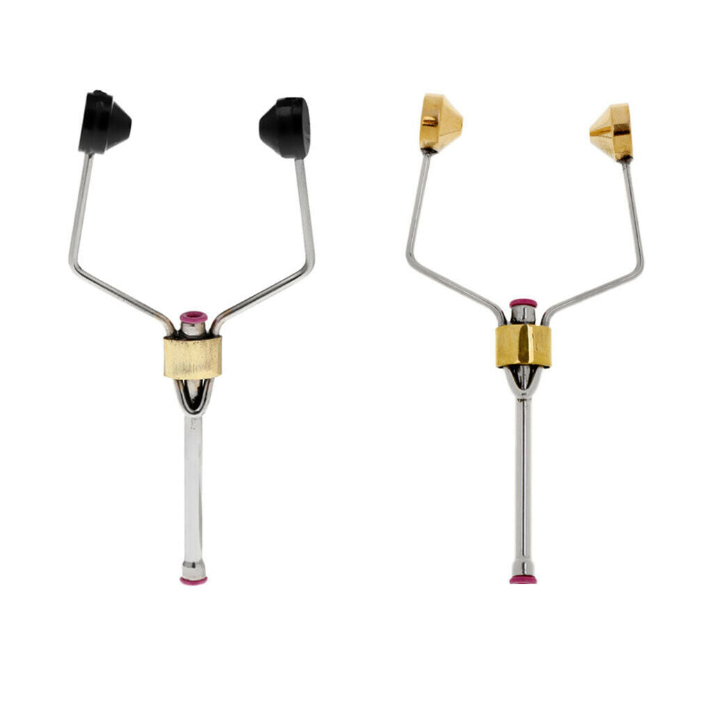2X Fly Tying Tools Rotary Bobbins Holder Needle Holder Fishing Tool Golden
