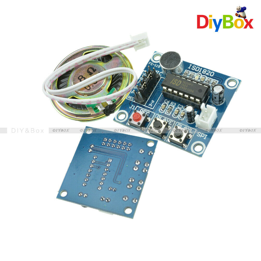 ISD1820 Voice Recording Recorder Module + Mic Sound Audio+Loudspeaker DC3 ~ 5V