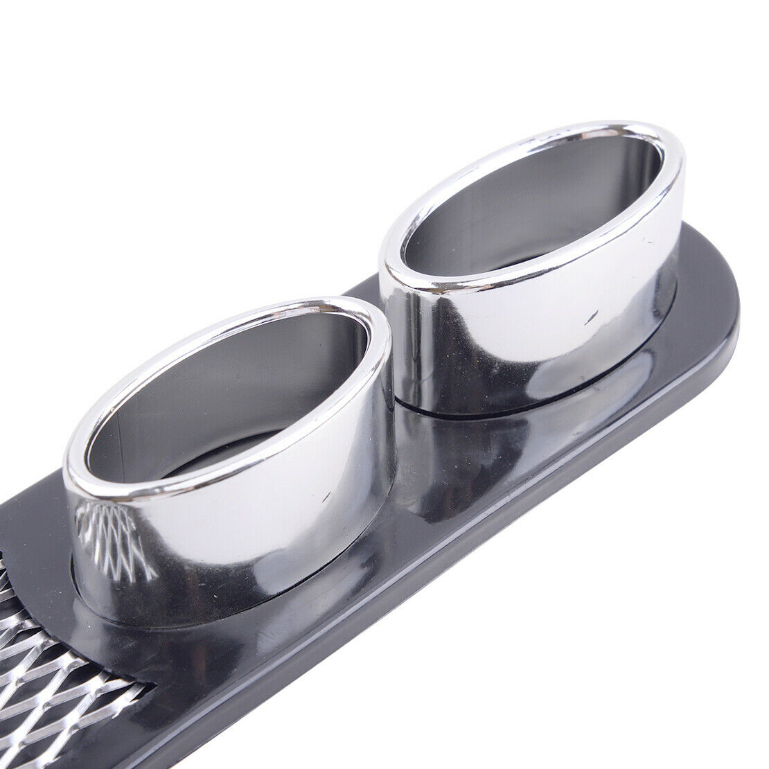 Universal Grey Rear Bumper Diffuser with Exhaust Tip Decorative B8