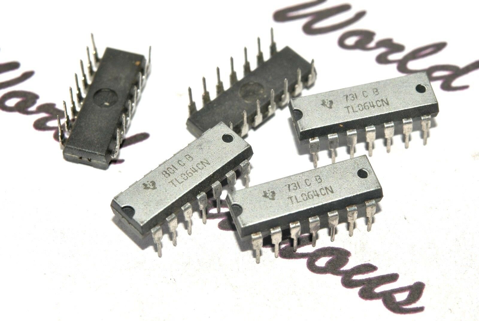 5pcs - TI TL064CN Integrated Circuit (IC) - NOS