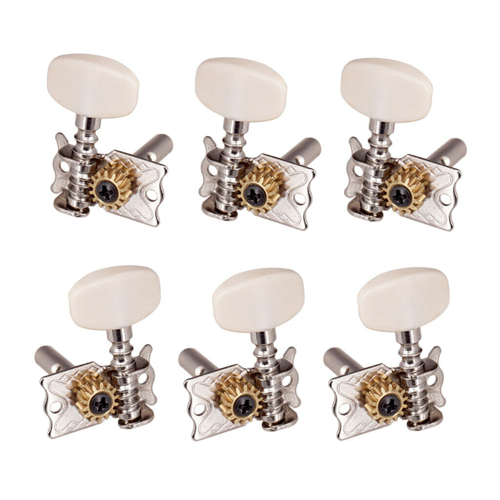 6 open gear classical guitar tuning peg tuning key 3L3R guitar parts
