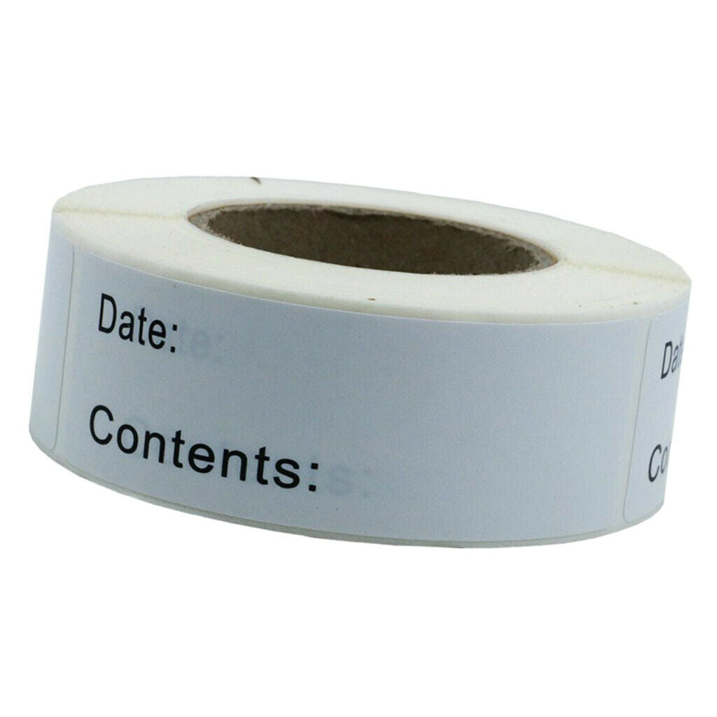 125 Pieces of Self-adhesive Removable Freezer Storage Labels
