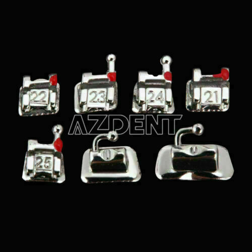 2 Box Dental Self-ligating Brackets+Buccal Tube Mini MBT.022 Hooks 3-4-5 AZDENT