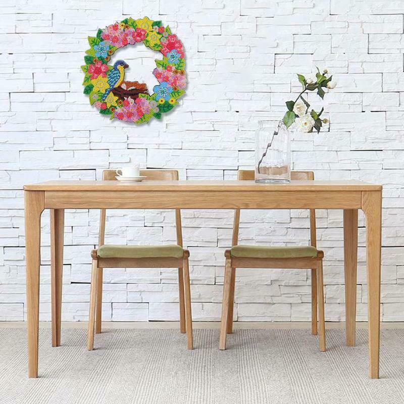 Bird Flower Wreath 5D Special Diamond Painting Embroidery Cross Stitch DIY Craft