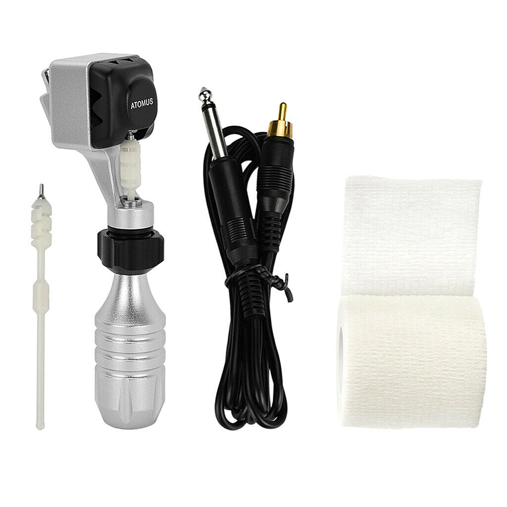 Body Art Supplies Kit Rotary Tattoo Machine with Clip Cord Elastic Bandage