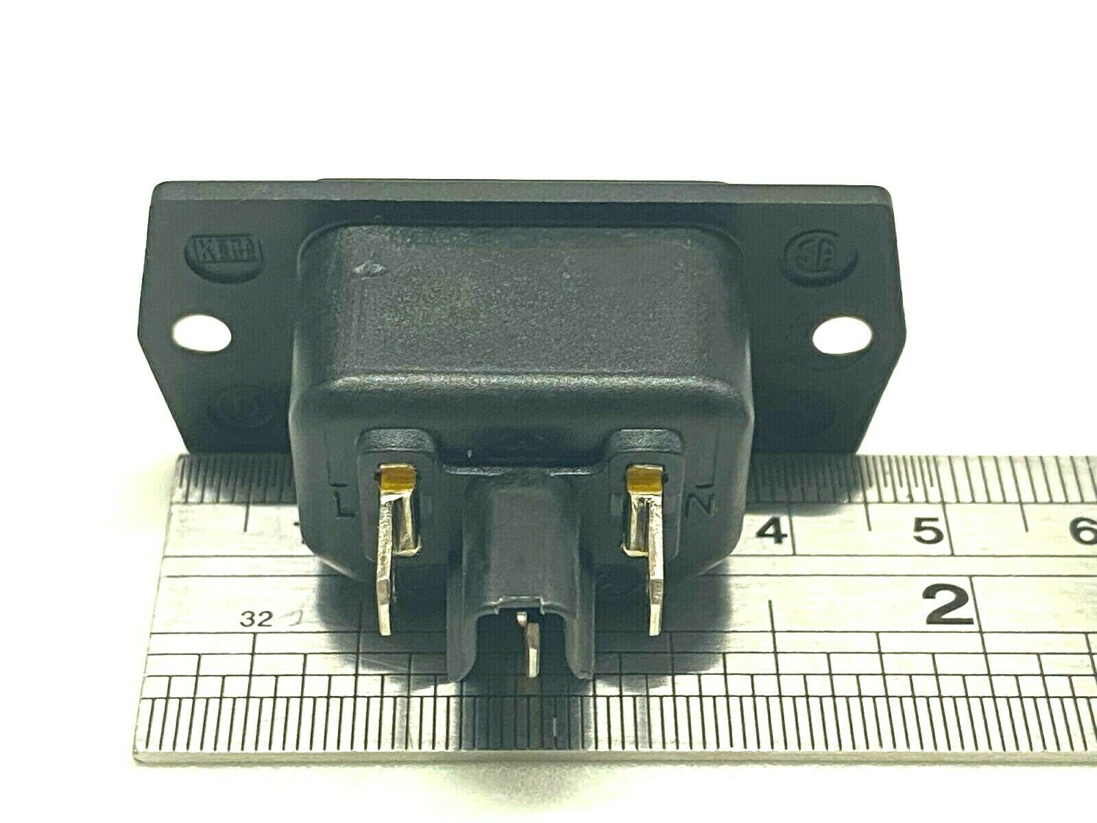 2pcs - SCHURTER IEC Inlet Socket AC 6A 250V 3P Switzerland 8843.FS.40.60