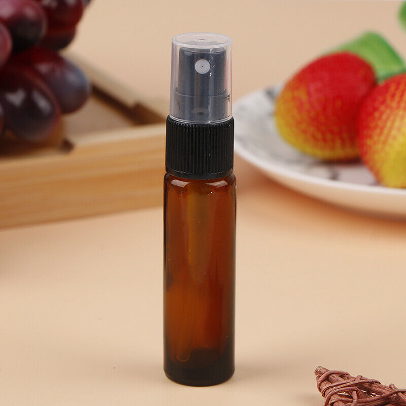10ML Mini Empty Glass Bottle Spray Perfume Cologne Refillable Travel Org new Kt