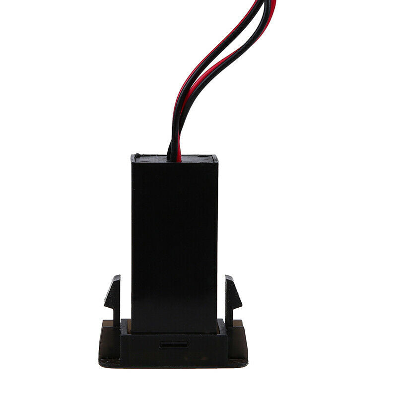 Black 12V Smartphone USB Charging Car Charger With Voltmeter For Suzuki