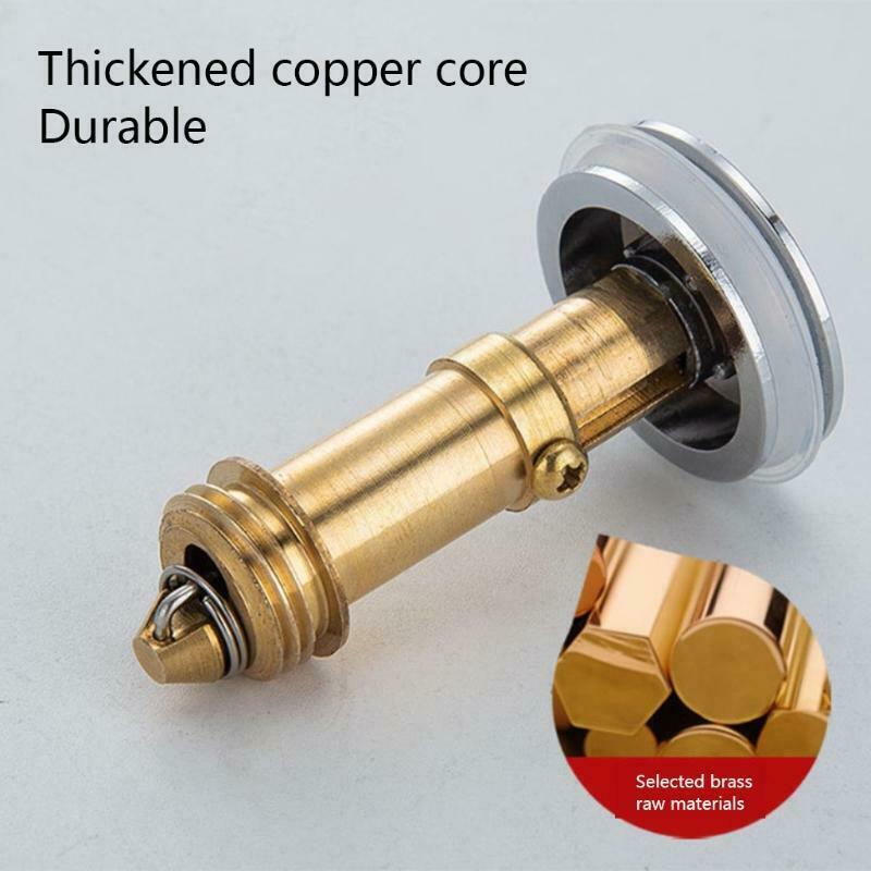 Wash Basin Drain Filter Stainless Steel Bounce Core Sink Stopper Plug Strainer