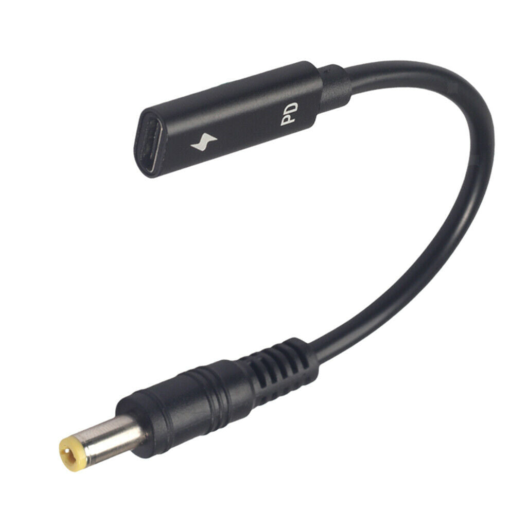 Type-C Female To 5.5mm*2.5mm Plug PD Charging Cable Charger Adapter