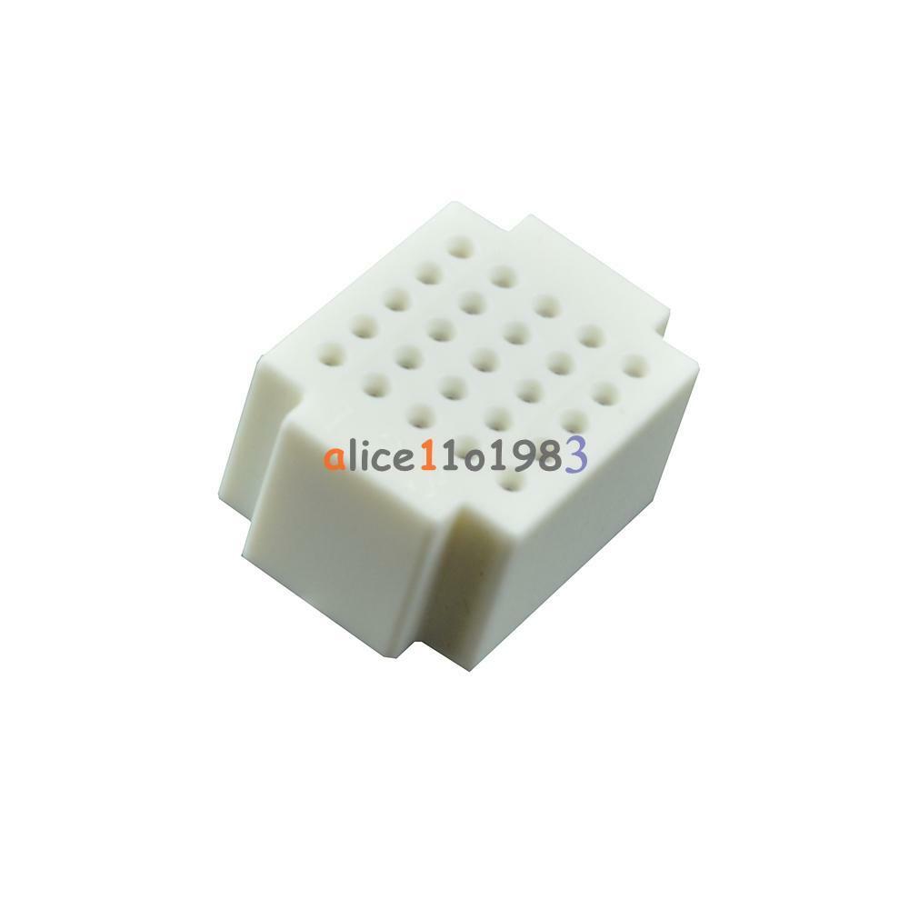 10pcs Mini 25 Points Breadboard Solderless Prototype Tie-point white For Arduino