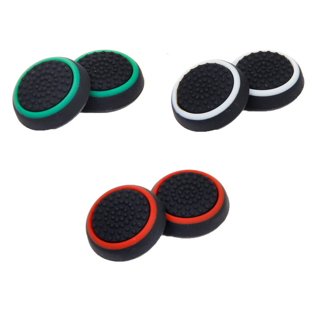 6 X Socket  Cover Silicone Thumb Stick Analog Joystick for One