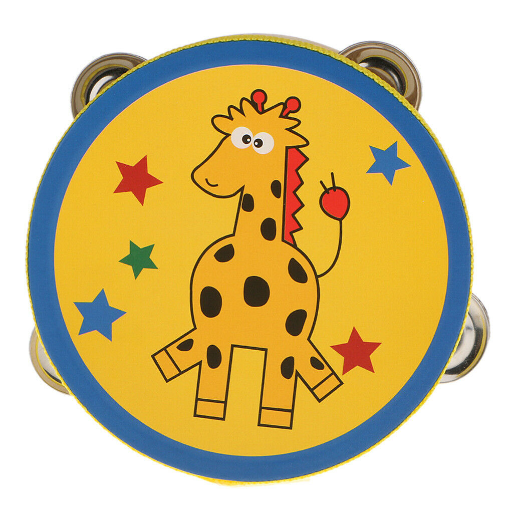 Finest 2pcs 6inch Tambourine  Hand Percussion for Kids