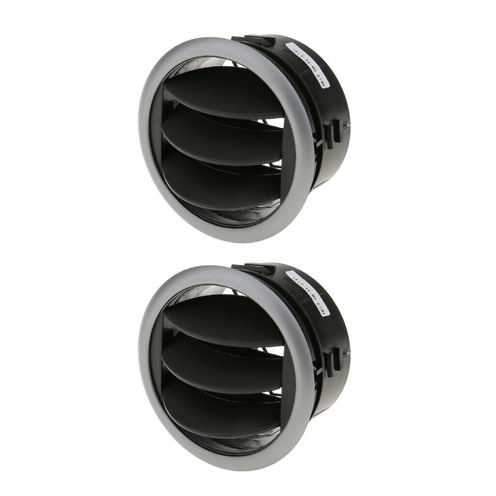 2x Black 360 Air Conditioner Outlet Vent Grille Deflector Dash For Suzuki SX4