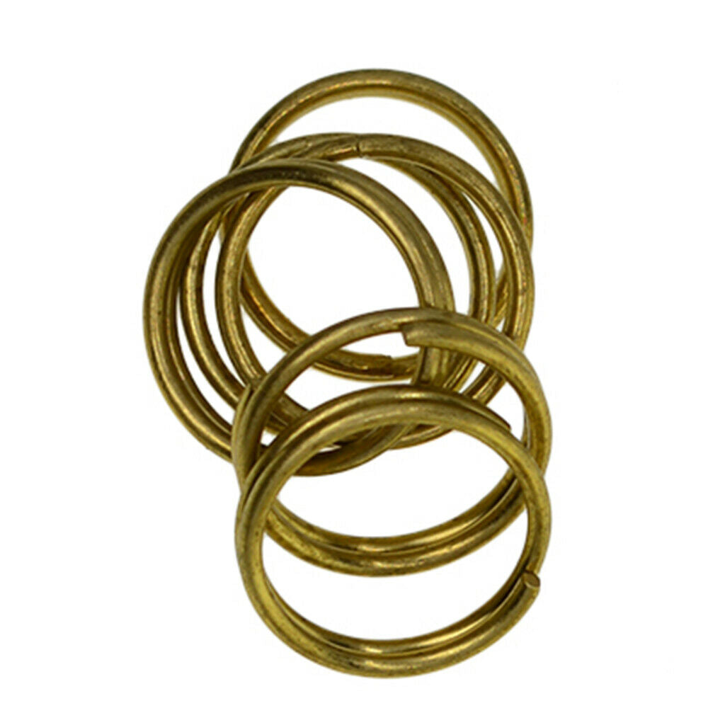 50x Split Brass Rings Small Key Rings Large Keychain Rings