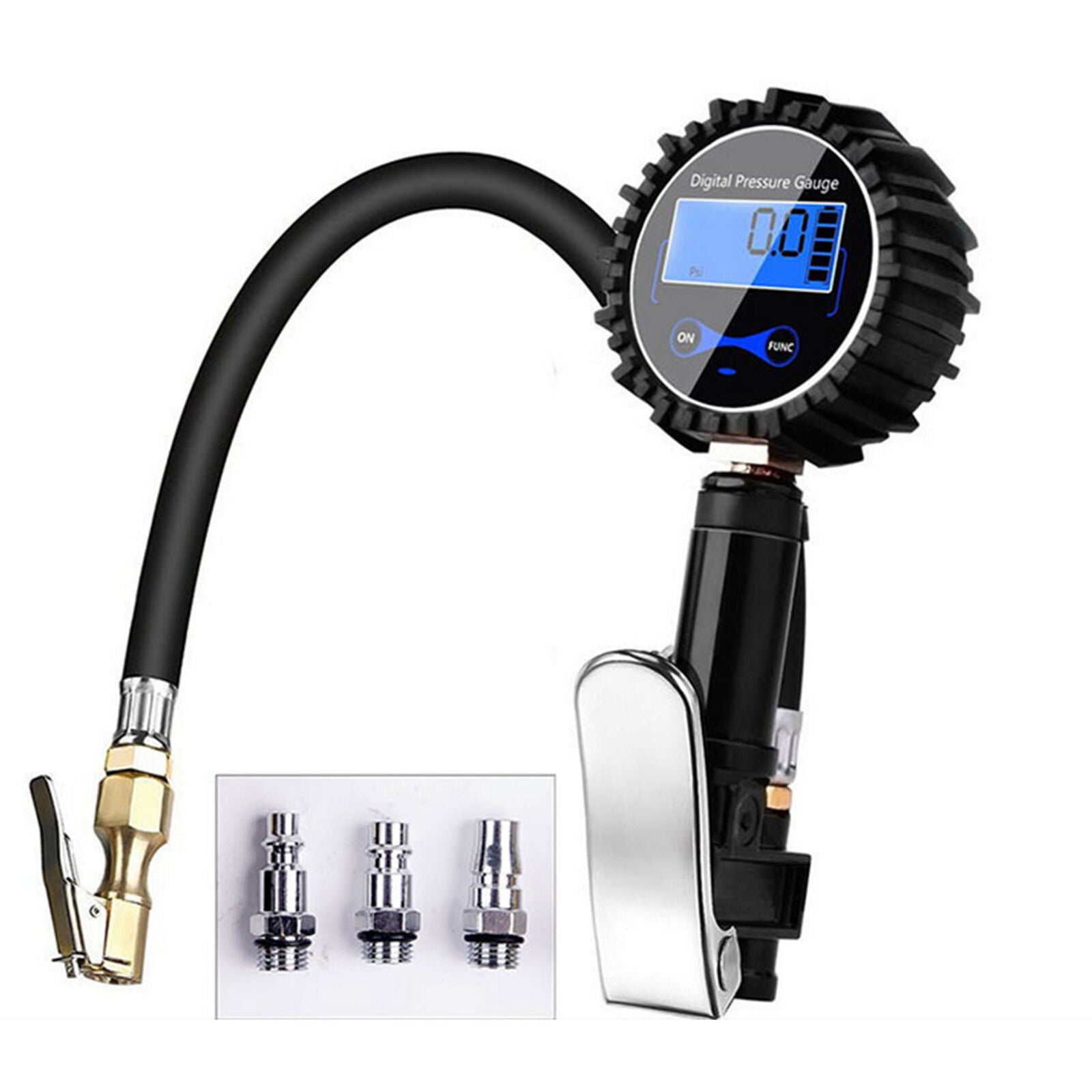 200 PSI Digital Air Tire Inflator with Pressure Gauge Chuck for Truck/Car/Bike